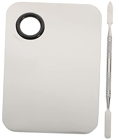 Vaguelly Makeup Mixing Palette with Tools Easy to Clean for Foundation Blush Home and Professional Use
