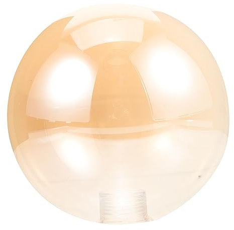 AUTSUPPL Paralume in Vetro Ambrato a Globo, Coprilampada G9 Diametro 120mm, Paralume Di Ricambio Per Lampade Da Terra e Da Tavolo, Decorazione Elegante Per Soggiorno, Bar e Ristorante