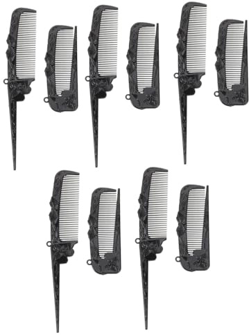 OATIPHO 10pezzi Pettine Pieghevole Coda da Pettine per Separare i Capelli Tascabile per Styling da Viaggio Multifunzione