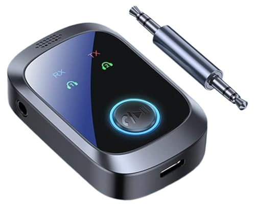 Receptor inalámbrico - Transmisor inalámbrico para TV | Doble conexión HD 2 en 1 Pantalla LCD estéreo HiFi Doble transmisión Manos Libres para televisores, Consolas de Juegos, Equipo de Gimnasio