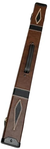F Fityle Étui pour Queue de Billard, boîte en Cuir PU Antichoc et Anti-poussière, pouvant contenir 1 fût et 1 flèche, Brun