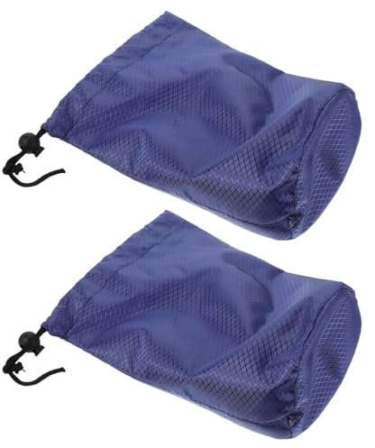 ibasenice Borsa Coulisse in Nylon Impermeabile 2 Pezzi Sacco Portaoggetti da Viaggio E Campeggio Sacco a Compressione per Piumino E Abiti Organizer Antipolvere per Attrezzatura Outdoor
