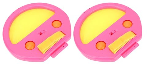 TIKATARER Kasta och Fånga Bolluppsättning, Handövningsbollskastning, Utomhusspel med Dubbla Spelare med Mjuka Bollar, Perfekt för Strandpicknickfest (Rosa)