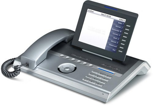 Unify OpenStage 80 T silver-blue Identificatore di chiamata Argento