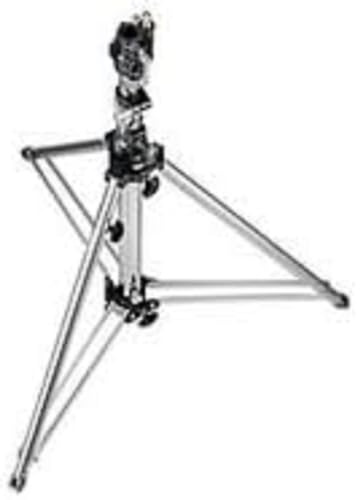 Manfrotto 070CSU Stativo di Livellamento con Gamba, Serie Low Base, Massima Capacità di Carico 40 kg, Massima Altezza 147 cm per Luci, 2 Sezioni, in Acciaio Cromato, Argento