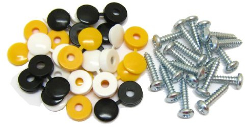 All Trade Direct, Kit di Fissaggio per Targa Auto, 18 Pezzi