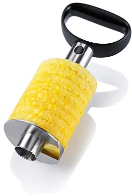 Westmark Cortador de piñas acero inoxidable, ø 8,5 cm, Acero inoxidable/plástico, Plata/negro, 51692260