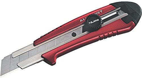 Tajima AC-701R Rock Hard Aluminist Red Magazin Universalmesser mit 3 Klingen