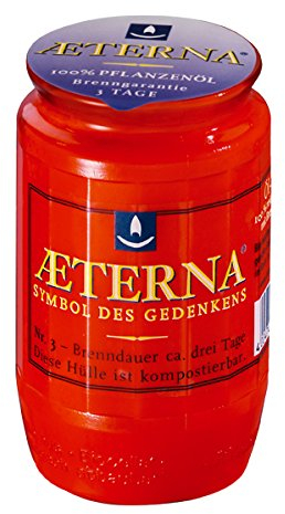 Aeterna Grablichter Nr. 3, rot, 3-tage Brenndauer (5)