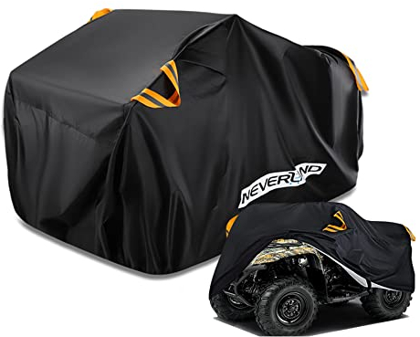 NEVERLAND Housse de Protection pour Quad Moto ATV en 210D Oxford Noir Enduit PU Anti-UV Taille XXXL