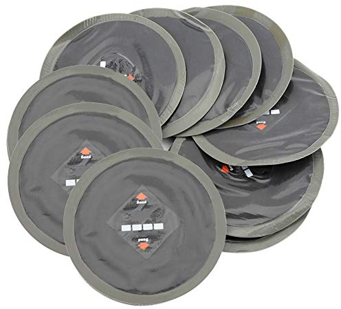 Akozon 10pz Toppa di riparazione pneumatici 90 mm universale auto gomma naturale riparazione pneumatici puntura freddo roud patch toppe tubeless per auto e moto