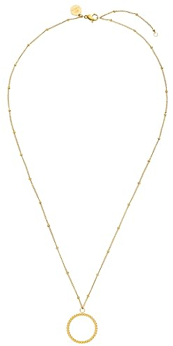 Purelei® Karma Kette Damen (Gold) – Halskette Damen aus langlebigem Edelstahl – Wasserfeste Kette mit Anhänger – 50-55 cm Länge verstellbar – Halskette für deinen individuellen Look