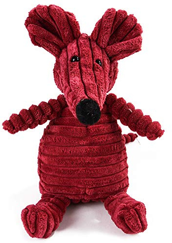 BT Bear Pipande leksaker för husdjur, hållbar plysch hundleksak pipande tuggleksaker, olika djurformer träning pipande leksaker för valp små hundar medelstora hundar (mus)