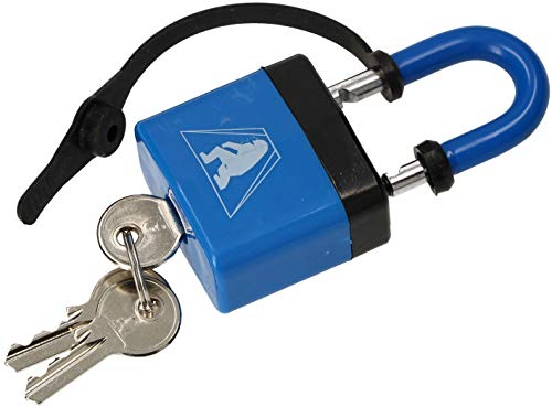 KOTARBAU® Lucchetto ad arco 46 mm in acciaio laminato con rivestimento in PVC, antifurto, serratura massiccia temprata