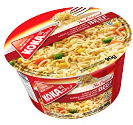 Koka Noodles Original Beef Flavour Oriental Style Instant Noodles 12 Bowls of 90 g