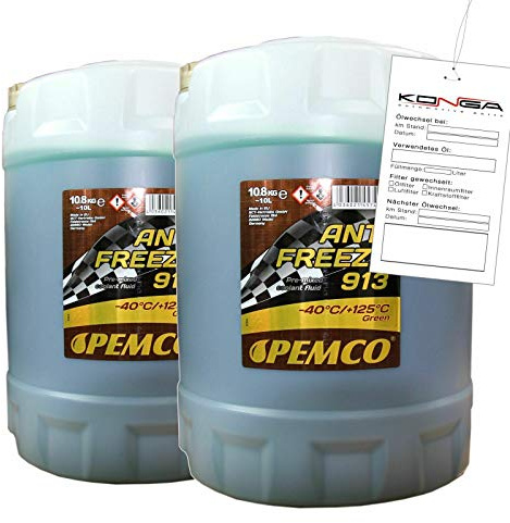 20 Liter PEMCO Antifreeze 913 Typ G13 Kühlerfrostschutz Fertiggemisch -40°