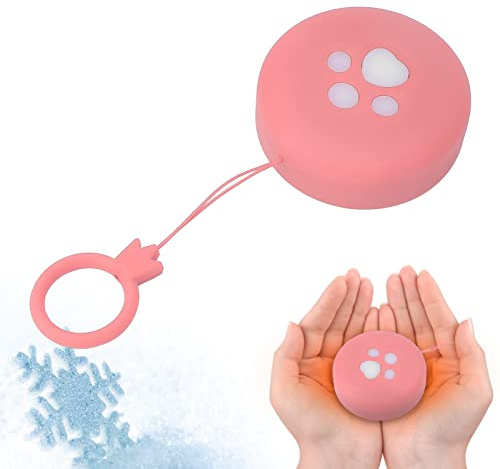 Handwärmer, Handwärmer Wiederaufladbar,Wiederaufladbarer Elektrischer Tragbarer Taschenwärmer, Wintergeschenk Zum Skifahren, Klettern, Wandern für Frauen Kinder Mann(Rosa)