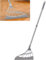 Silicone Broom, Adjustable Length, Magic Broom for Pet Hair Carpet, 2-in-1 Water Scraping Sweeping Mop, Grey