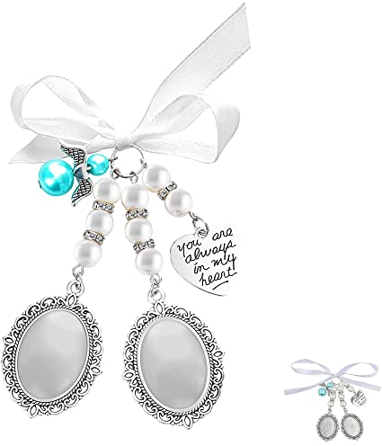 ZAHD Colgante para Ramo de Novia Encantos de ramo de novia para boda Colgante con Cabujon Estéticos Encanto de Ramo de Boda Wedding Belleza exquisita para Fiesta de Boda de Compromiso (1)