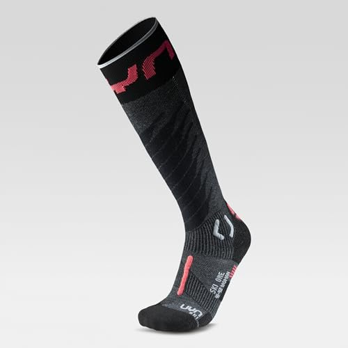 UYN Calze da Sci ONE in Lana Merino e Natex, Termoregolanti con Tecnologia Zerocuff, Comfort e Tenuta Perfetta