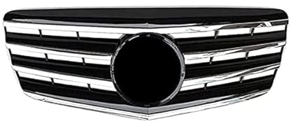 Funiur Auto Kühlergrill für Mercedes Benz E-Class W211 E320 E350 E500 2007-2009, Auto Haube Frontstoßstange Kühlergrill, Kühler Front Grill Kühlergrill, Vorne Kühlergrill Auto-Styling Schutz Zubehör