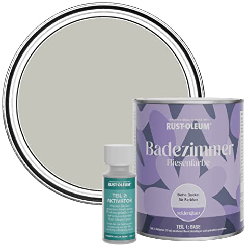 Rust-Oleum wasserfeste grau Fliesenfarbe für Badezimmer in Seidenglanz Finish - Nebel 750ML