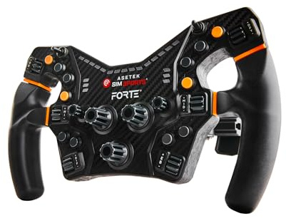 ASETEK Forte Formula Gaming Steering Wheel | Sim Racing Steering Wheel for PC & Simulators | High Precision & Customizable Controls