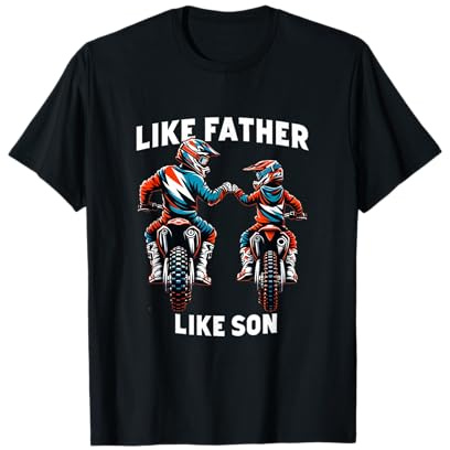 Dirt Bike Family Father Son Motocross Off-Road MX Dad Boys T-Shirt