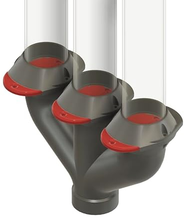 Blastgate Lot de 3 curseurs pour aspirateur, fermeture magnétique, variantes de 2 et 3 distributeurs, accessoires, système DN50