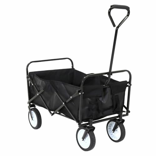 Multi Purpose Utility Cart Foldable Trolley, 4 Wheeled Wagon, Multi Terrain