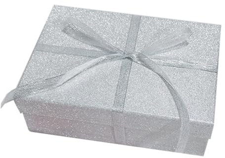 SOLUSTRE 1stück Silberner Starlight Pattern Geschenkkarton Für Weihnachten Verpackungsbox Für Kosmetik Für Feiertagsgeschenke Geburtstagsfeiern Und Besondere Anlässe