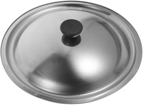 ABOOFAN Replacement Pot Lid 26cm Universal Pot Lid Stainless Steel Cover Frying Pan Cover Skillet Cooking Dome with Handle