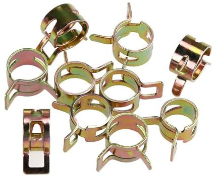 Federklemmen, 5 mm, 6 mm, 7 mm, 8 mm, 9 mm, Kraftstoff-Wasserleitung, Schlauch, Luftschlauch, Befestigungszubehör, 50 Stück