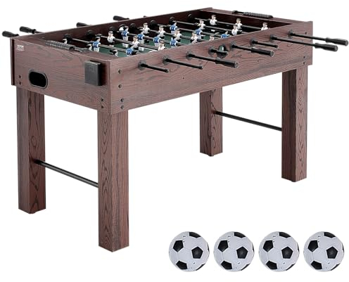 VEVOR Biliardino, Biliardino di Dimensioni Standard da 55 Pollici, Biliardino da Interno a grandezza Naturale per Casa, Famiglia e Sala Giochi, Calcio con Set da Biliardino, Include 4 Palline