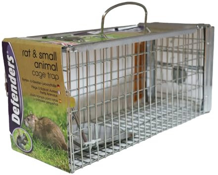Defenders Rat and Squirrel Cage Trap Humane, Easy to Bait and Set, Long-Lasting Galvanised Metal