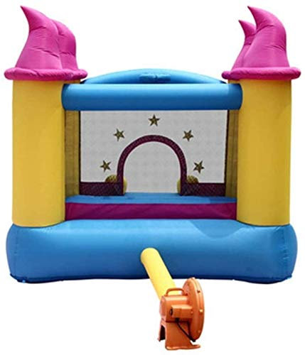 VDCVADKYE Bouncy Castle, Inflatable Bouncy Castle With Slide 3 Mesh Safety Nets Puncture Proof 420D Oxford Outdoor