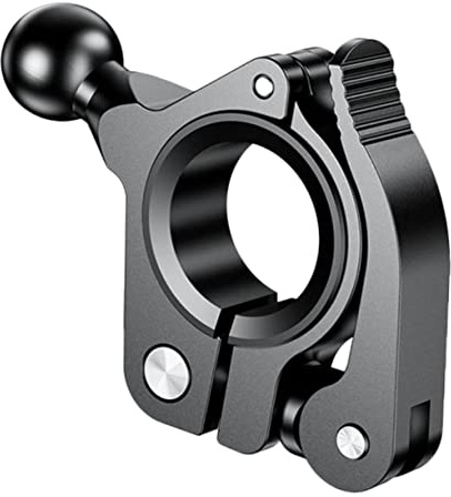 Luxshiny Support Téléphone Moto Aluminium Base à Bille Compatible Guidon Vélo Et Scooter Solide Et Facile à Installer Adaptateur Pratique pour Smartphone Balade