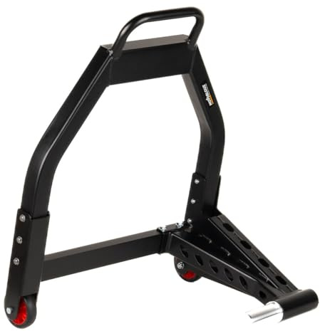 Béquille d'atelier Moto Mono Bras Race Aluminium Cote Gauche Universel Black