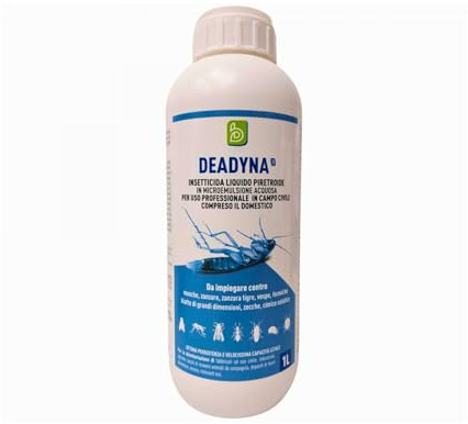 Deadyn A Lt.1 Insetticida Liquido Con Azione Abbattente E Prolungata Insetti Obiettivo Zanzare Mosche Vespe Blatte Formiche Zecca Cimice Asiatica