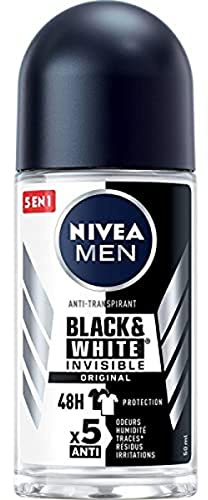 Nivea Men Déodorant Bille, Noir et Blanc, 50ml