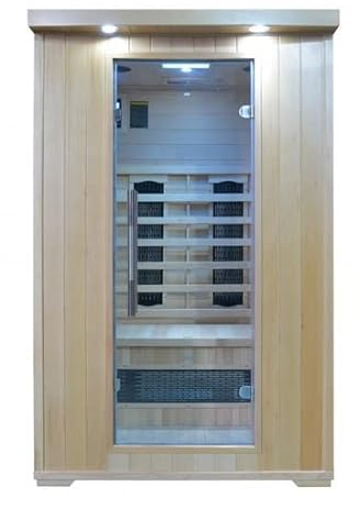 Bagno Italia Sauna a Infrarossi cm 120x120 2 posti con luci profumoteraia radio e bluetooth I