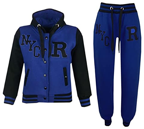 A2Z 4 Kids® Barn Unisex Flickor Pojkar Baseball Träningsoverall - T.S Baseball NYC Royal 11-12
