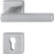 HOPPE 3675290 Set Maniglia Dallas con Rosette PZ (Cilindro profilato), Inox Opaco, Acciaio Inossidabile