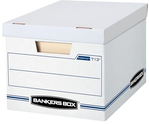 Bankers Box 30-Pack Basic Duty File Storage Boxes with Lids, Letter/Legal, Stor, (0071304)