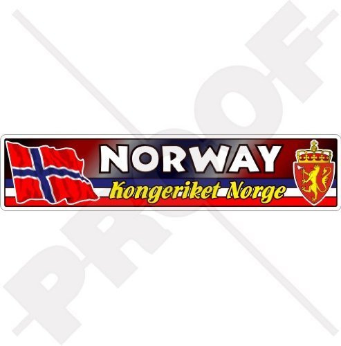 NORWEGEN Norwegische Flagge Wappen Königreich Norwegen, Noreg 180mm Auto & Motorrad Aufkleber, Vinyl Sticker