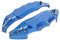 Outbit Bremssattelabdeckungen – 1 Paar Auto-Aluminium-Bremssattel-Bremssattel, 2 Stück Auto-Aluminium-Endlos-Bremssattel-Schutzabdeckung für Radnabe 16–17 Zoll (blau und rot) (Farbe: Blau)