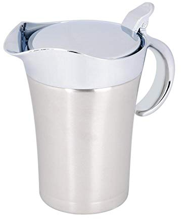 Sauce Gravy Pot, 304 Stainless Steel Thermal Insulated Sauce Boat Pot Insulated Sauce Pot for Cream, Salad Dressing, Custard, Milk(Large 750ml)