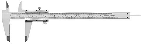 ZLKSKER 8 Inch / 20 cm Micrometer Vernier Caliper, Stainless Steel Precision Measuring Tool (Inch/Metric), Depth/Inside/Outside/Step Measurement, Accuracy 0.001 / 0.02mm