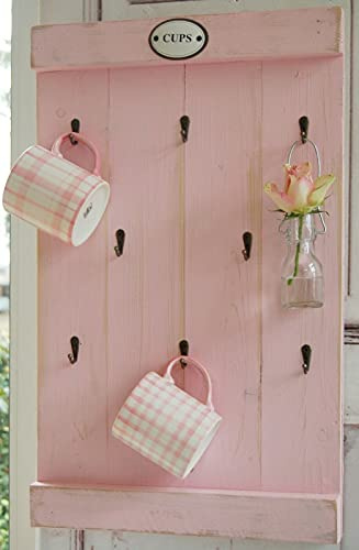 windschief-living Landhaus Tassenregal Cups CARLA Tassenhalter Handgefertigt Shabby Chic