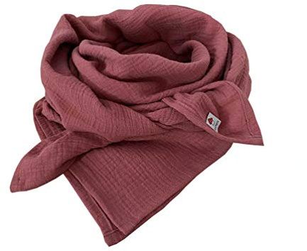 Glückspilz I Musselin Tuch Damen | Musselin Schal Damen | 130 x 130 cm | Schals & Tücher für Damen | Baumwolle | Musselintuch | XXL | PARENT